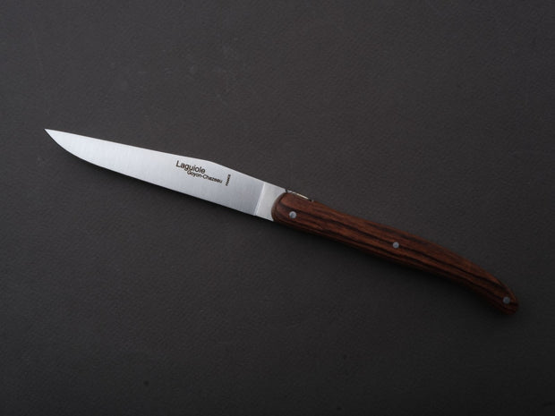Goyon Chazeau - Laguiole Brasserie - Steak/Table Knives - Kingwood - Set of 6