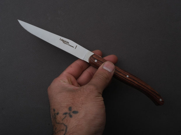 Goyon Chazeau - Laguiole Brasserie - Steak/Table Knives - Kingwood - Set of 6