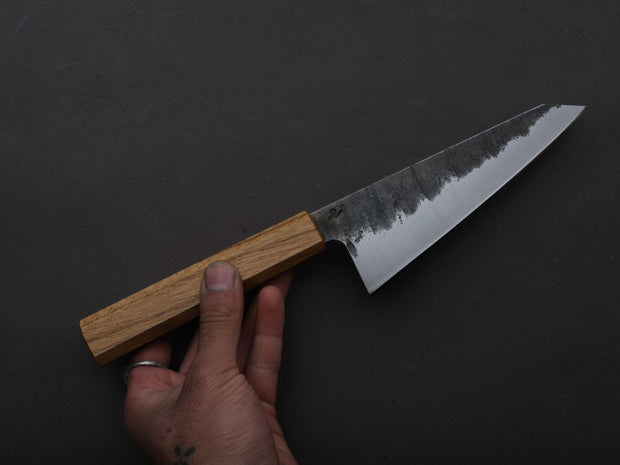 Soma - Blue #1 - Monosteel - Kurouchi - 165mm - Honesuki - Oak Handle