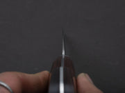 Hitohira - HG - Tsuchime Damascus - Gyuto - 180mm - Imitation Mahogany Handle