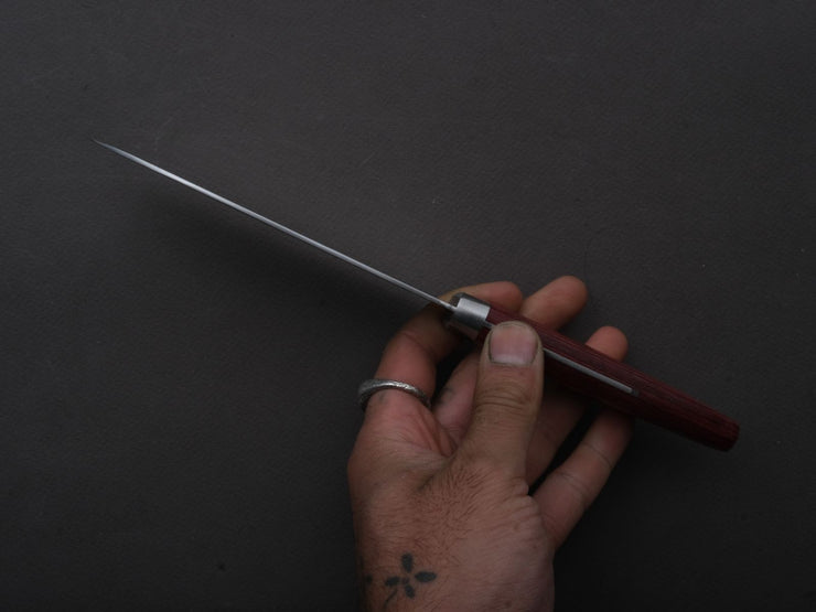 Hitohira - NM - Tsuchime - Santoku - 130mm - Red Pakka Handle
