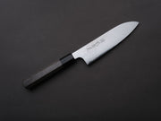 Hitohira - Imojiya TH - Damascus - Stainless - Santoku - 180mm - Gray Pakka Handle