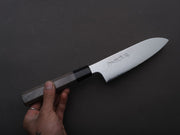 Hitohira - Imojiya TH - Damascus - Stainless - Santoku - 180mm - Gray Pakka Handle