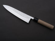 Hitohira - TD - SLD - Stainless Clad - Tsuchime - Gyuto - 210mm - Magnolia Wood Handle