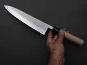 Hitohira - TD - SLD - Stainless Clad - Tsuchime - Gyuto - 210mm - Magnolia Wood Handle