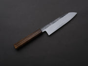 HADO - Kirisame - White #1 Stainless Clad - Nashiji - Santoku - 180mm - Scorched Oak Handle