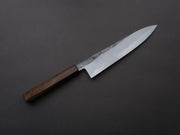 HADO - Kirisame - White #1 Stainless Clad - Nashiji - Gyuto - 240mm - Scorched Oak Handle