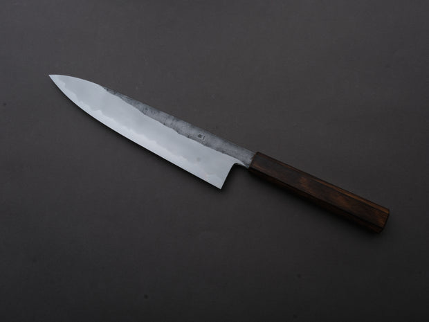 HADO - Kirisame - White #1 Stainless Clad - Nashiji - Gyuto - 240mm - Scorched Oak Handle