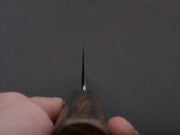 HADO - Kirisame - White #1 Stainless Clad - Nashiji - Gyuto - 240mm - Scorched Oak Handle
