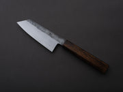 HADO - Kirisame - White #1 Stainless Clad - Nashiji - Ko Bunka - 135mm - Scorched Oak Handle
