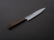 HADO - Kirisame - White #1 Stainless Clad - Nashiji - Petty - 150mm - Scorched Oak Handle