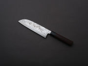 Yoshida Hamono - ZDP189 - Damascus - Santoku - 180mm - Rosewood Handle