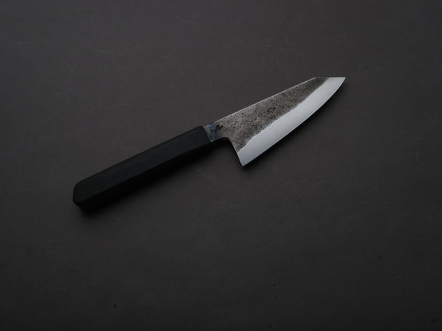 Soma - ApexUltra - Monosteel - Kurouchi - 120mm - Honesuki - Charred Oak Handle