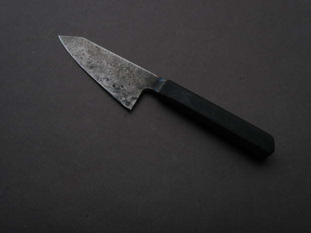 Soma - ApexUltra - Monosteel - Kurouchi - 120mm - Honesuki - Charred Oak Handle