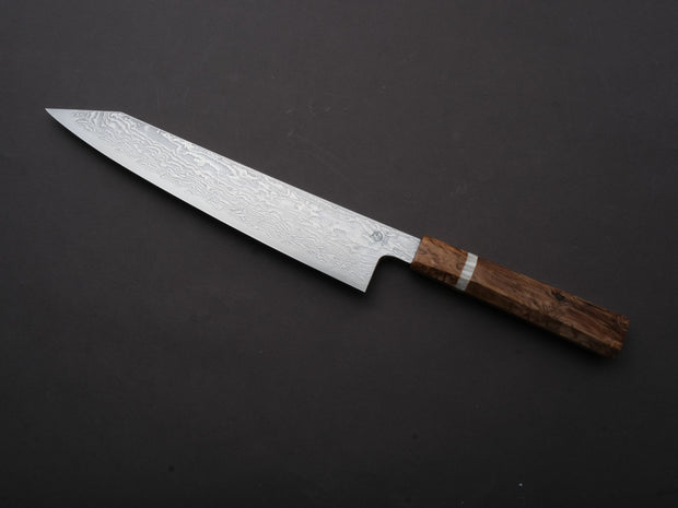 Ryusen - FUKAKURYU KAI - ATS314 - Damascus - Gyuto - 240mm - Birch Handle