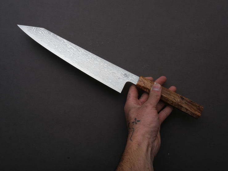 Ryusen - FUKAKURYU KAI - ATS314 - Damascus - Gyuto - 240mm - Birch Handle
