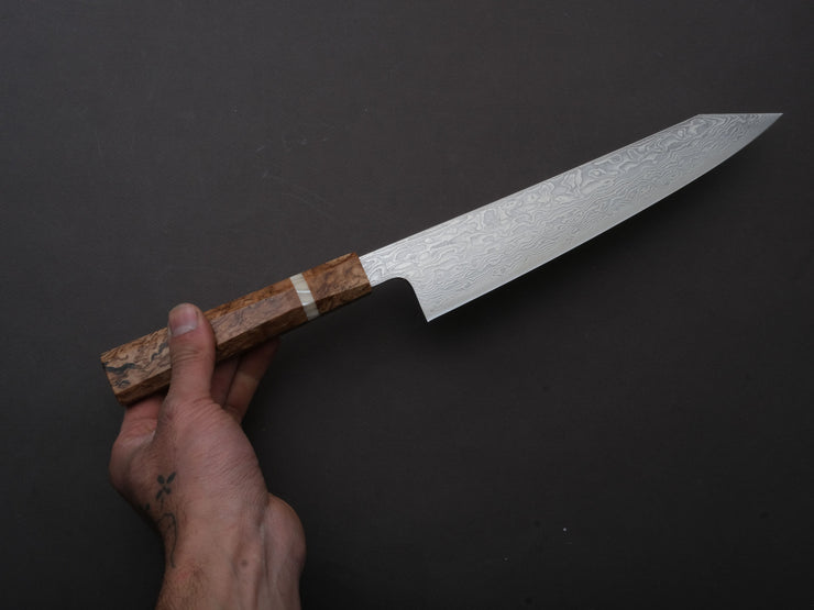Ryusen - FUKAKURYU KAI - ATS314 - Damascus - Gyuto - 240mm - Birch Handle