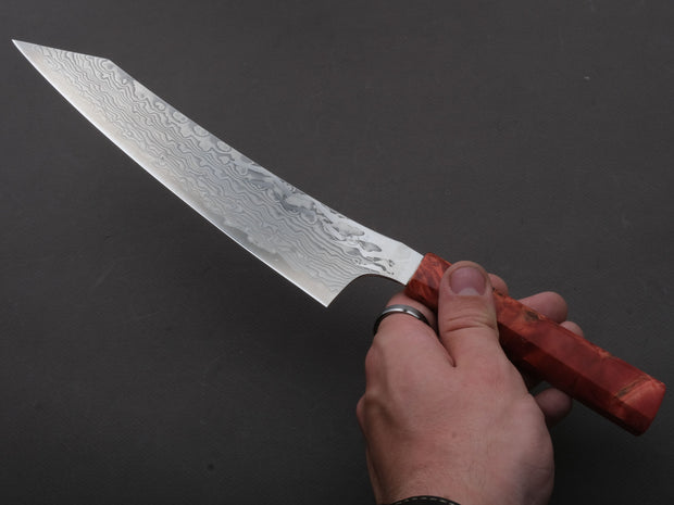 Ryusen - GURENHIRYU KAI  - SPG STRIX - Nickel Damascus - Kiritsuke Gyuto - 210mm - Poplar Handle
