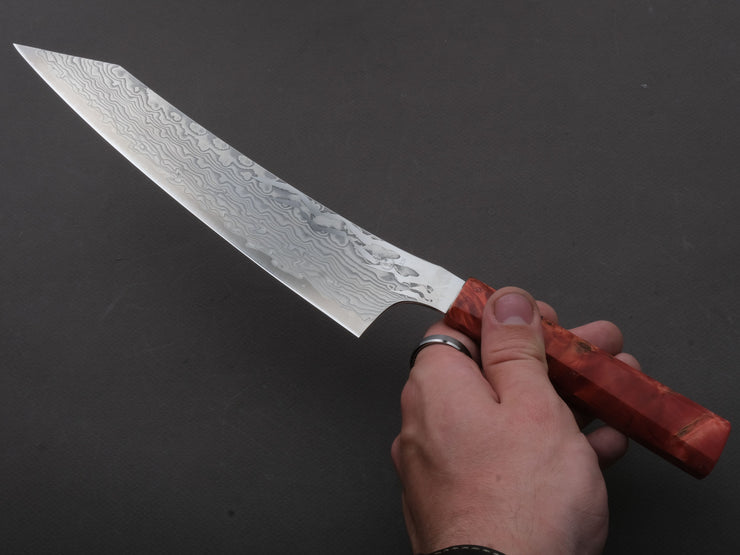 Ryusen - GURENHIRYU KAI  - SPG STRIX - Nickel Damascus - Kiritsuke Gyuto - 210mm - Poplar Handle