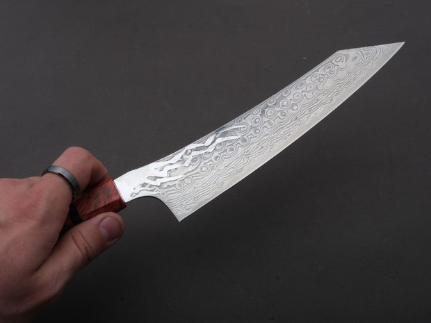 Ryusen - GURENHIRYU KAI  - SPG STRIX - Nickel Damascus - Kiritsuke Gyuto - 210mm - Poplar Handle