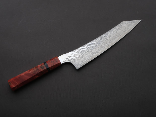 Ryusen - GURENHIRYU KAI  - SPG STRIX - Nickel Damascus - Kiritsuke Gyuto - 210mm - Poplar Handle
