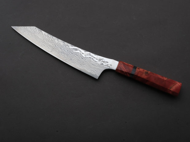 Ryusen - GURENHIRYU KAI  - SPG STRIX - Nickel Damascus - Kiritsuke Gyuto - 210mm - Poplar Handle
