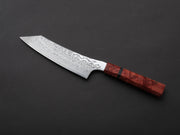 Ryusen - GURENHIRYU KAI  - SPG STRIX - Nickel Damascus - Kiritsuke Santoku - 175mm - Poplar Handle