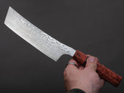 Ryusen - GURENHIRYU KAI  - SPG STRIX - Nickel Damascus - Nakiri - 155mm - Poplar Handle