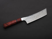 Ryusen - GURENHIRYU KAI  - SPG STRIX - Nickel Damascus - Nakiri - 155mm - Poplar Handle