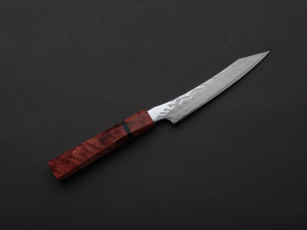 Ryusen - GURENHIRYU KAI  - SPG STRIX - Nickel Damascus - Kiritsuke Petty - 135mm - Poplar Handle