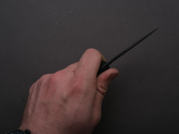 lionSTEEL - Fixed Blade - H2 - M390 - 75mm - Black Micarta - Kydex Sheath - Stonewashed