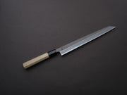 Sakai Kikumori - KIKUZUKI RIN - White #2 - Nashiji - Kiritsuke Yanagiba - 270mm - Magnolia Wood Handle
