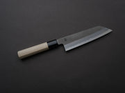 Sakai Kikumori - KIKUZUKI RIN - White #2 - Nashiji - Kiritsuke Santoku - 180mm - Magnolia Wood Handle