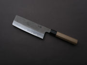 Sakai Kikumori - KIKUZUKI RIN - White #2 - Nashiji - Nakiri - 180mm - Magnolia Wood Handle