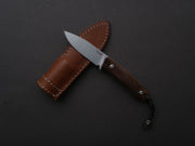 lionSTEEL - Fixed Blade - M1 - M390 - 75mm - Santos Handle - Leather Sheath