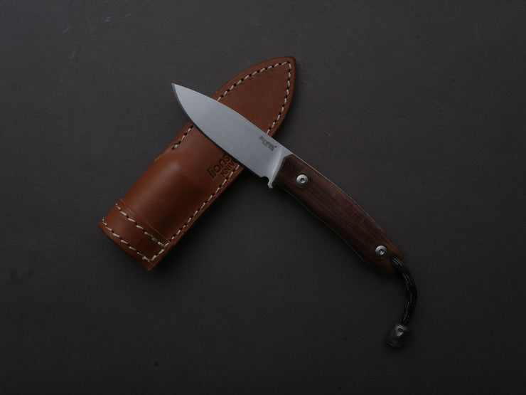 lionSTEEL - Fixed Blade - M1 - M390 - 75mm - Santos Handle - Leather Sheath