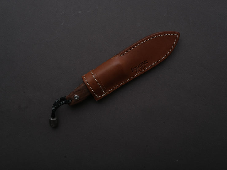 lionSTEEL - Fixed Blade - M1 - M390 - 75mm - Santos Handle - Leather Sheath