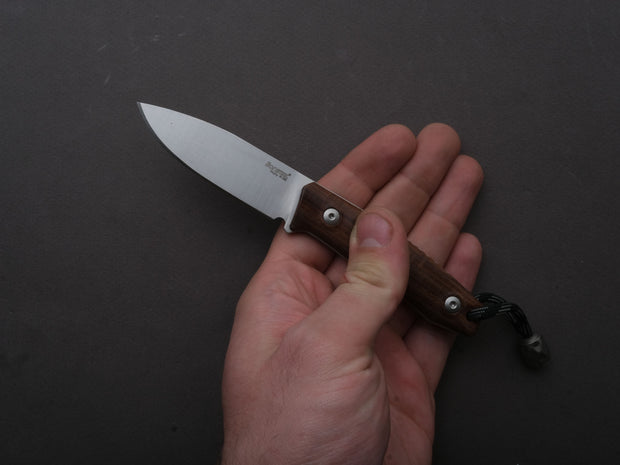 lionSTEEL - Fixed Blade - M1 - M390 - 75mm - Santos Handle - Leather Sheath