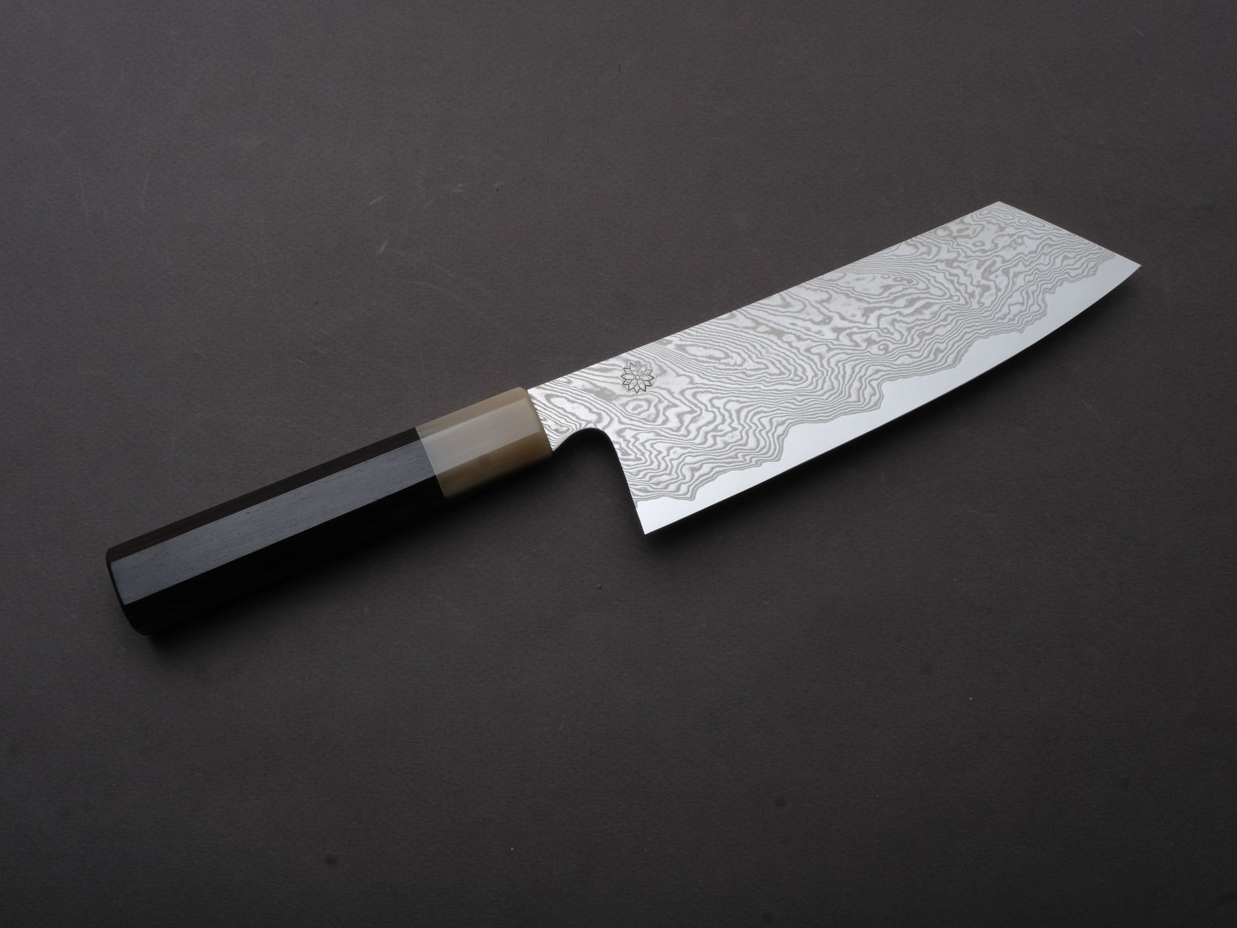 Sakai Kikumori - MINAMO - ATS34 - Damascus - Kiritsuke Santoku