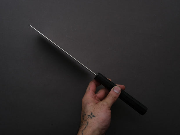Sakai Kikumori - MINAMO - ATS34 - Damascus - Nakiri - 180mm - Ebony Handle