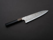 Sakai Kikumori - MINAMO - ATS34 - Damascus - Gyuto - 210mm - Ebony Handle