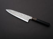 Sakai Kikumori - MINAMO - ATS34 - Damascus - Gyuto - 210mm - Ebony Handle