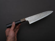 Sakai Kikumori - MINAMO - ATS34 - Damascus - Gyuto - 210mm - Ebony Handle