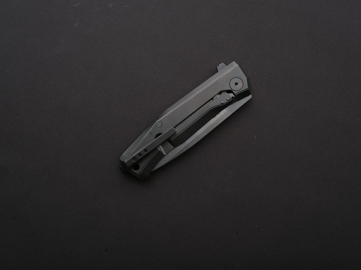 lionSTEEL - Folding Knife - Frame Lock - MYTO - M390 - 85mm - Natural Canvas and Titanium