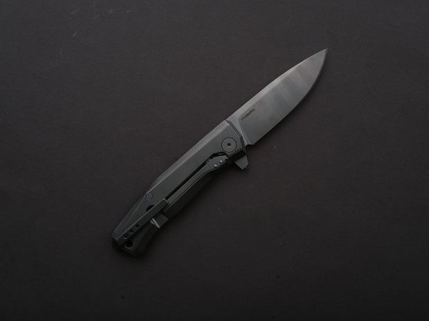 lionSTEEL - Folding Knife - Frame Lock - MYTO - M390 - 85mm - Natural Canvas and Titanium