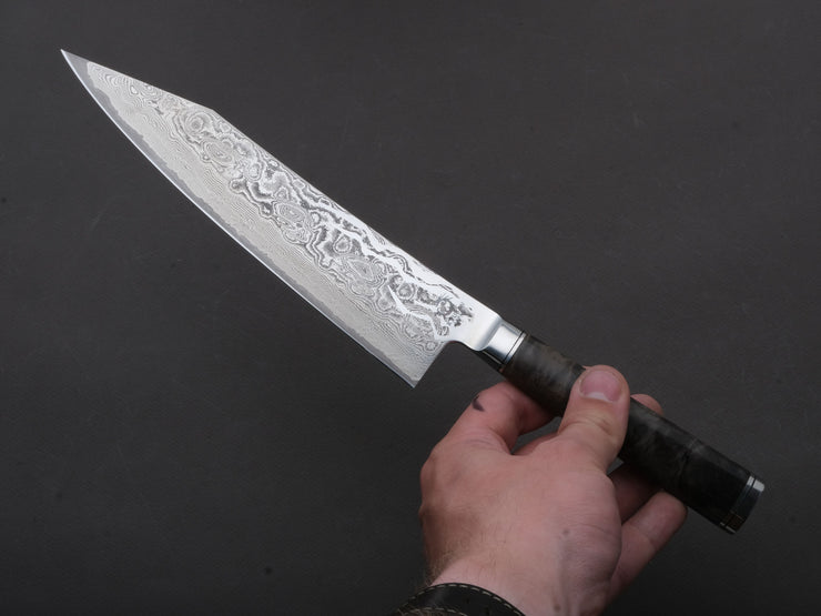 Ryusen - OUKOKURYU MT - SG2 - Damascus - Gyuto - 210mm - Poplar Hybrid Handle