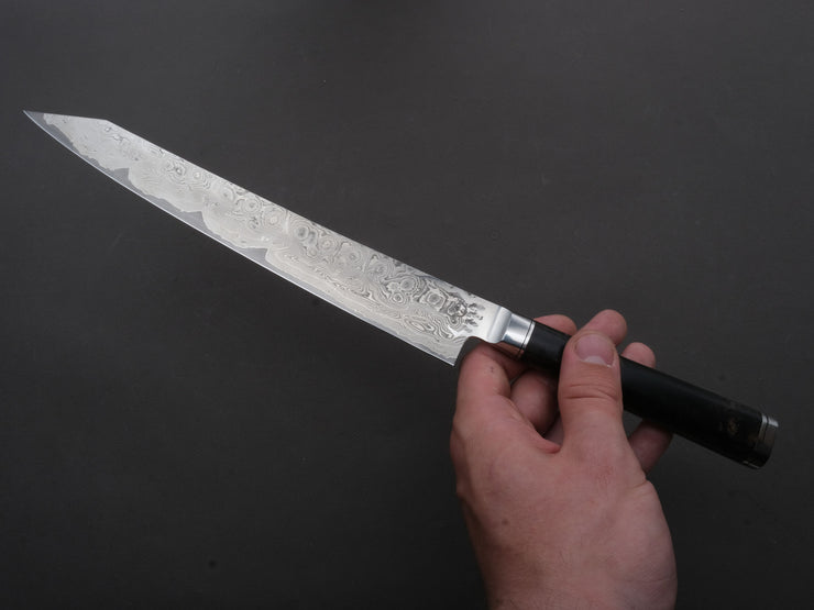 RYUSEN - Oukokuryu - SG2 - Damascus - Sujihiki - 260mm - Stabilized Poplar Handle