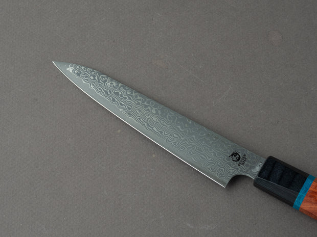 RYUSEN - BONTEN UNRYU KAI - VG10 Damascus - 135mm Petty - Quince Handle