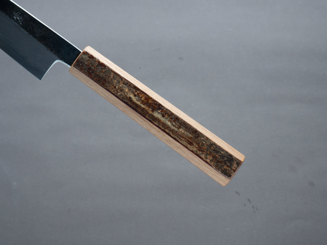 sumi♡ HADO - Sumi - Blue #1 - Damascus Kurouchi - Sujihiki - 240mm - Oak