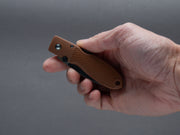 MOKI - Folding/Pocket Knife - Coupe - Cocoa Brown Grilon Handle